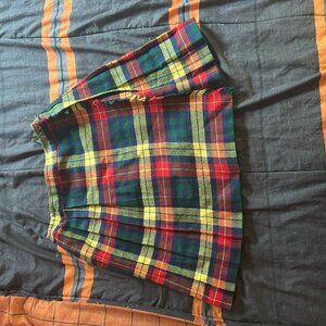 Bright Plaid Skirt